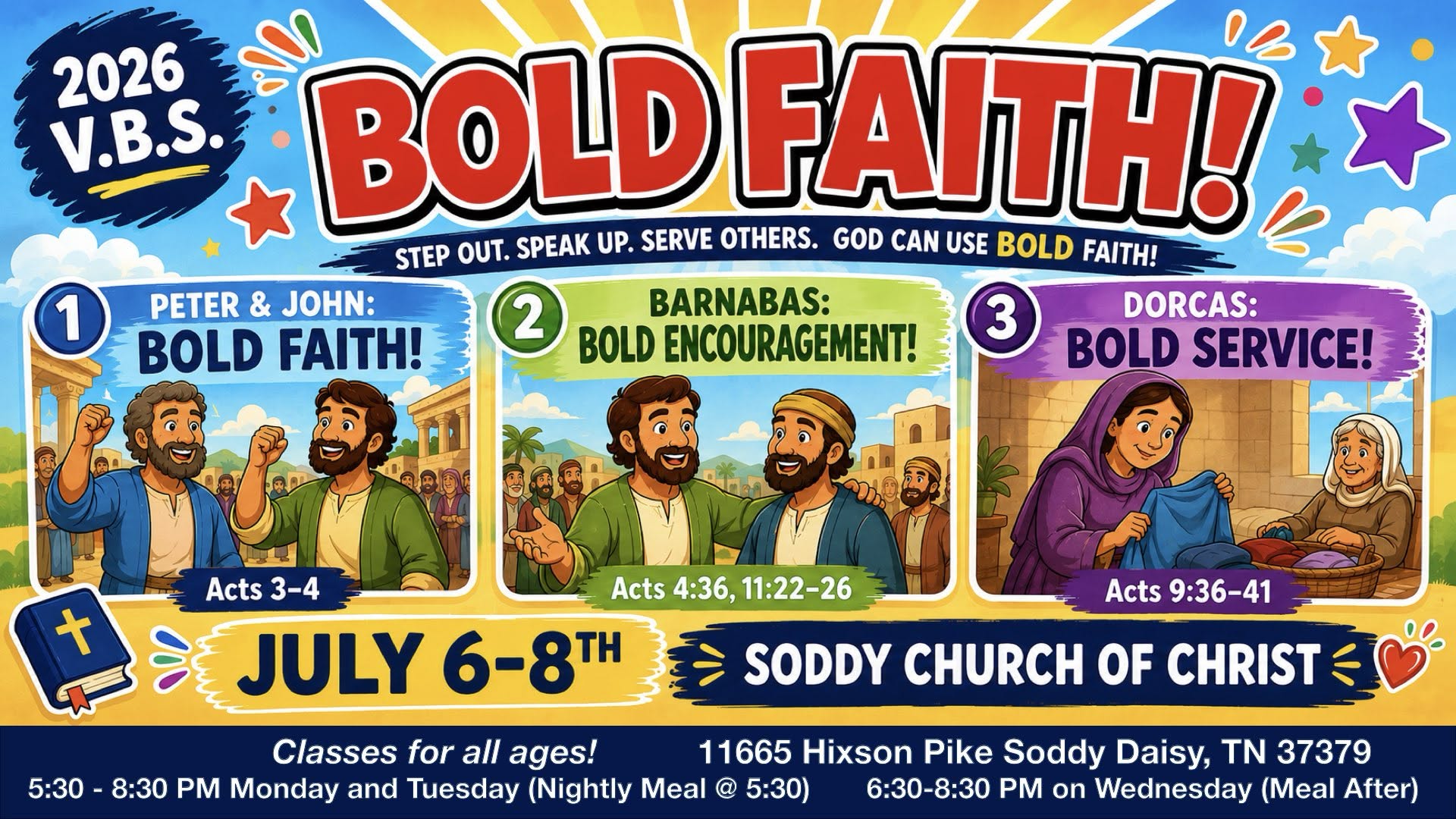 Vacation Bible School Announcement